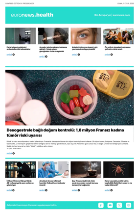 Cover of Euronews Health (Turkish) Compiled Edition