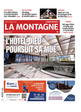 Cover of La Montagne (Clermont-Metropole)