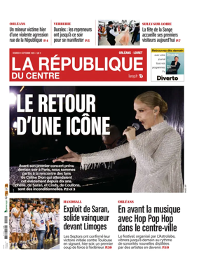 Cover of La Republique du Centre (Orleans - Loiret))