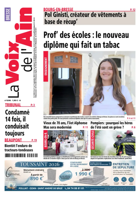 Cover of La Voix de l’Ain Bresse