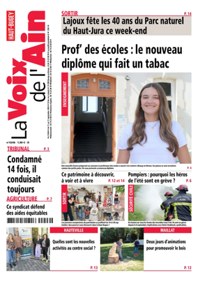 Cover of La Voix de l’Ain Oyonnax
