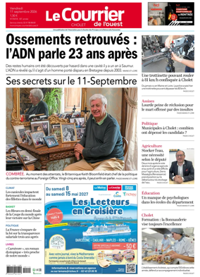Cover of Le Courrier de l’Ouest (Cholet)