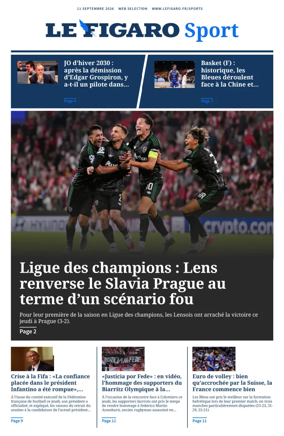 Cover of Le Figaro Sport
