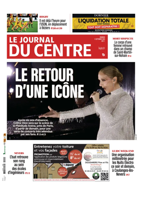 Cover of Le Journal du Centre