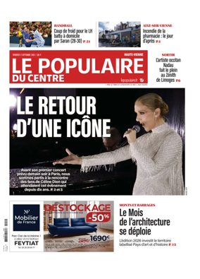 Cover of Le Populaire du Centre (Haute-Vienne)