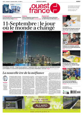Cover of Ouest France (Auray)