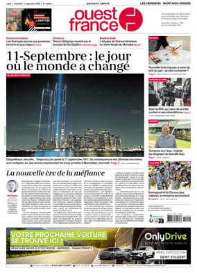 Cover of Ouest France (Les Herbiers / Montaigu)