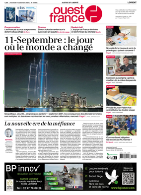 Cover of Ouest France (Lorient)