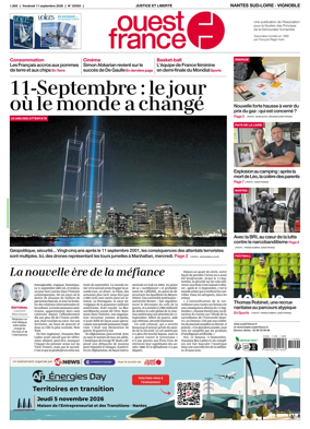Cover of Ouest France (Nantes / Sud-Loire / Vignoble)