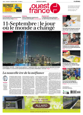 Cover of Ouest France (Ploermel)
