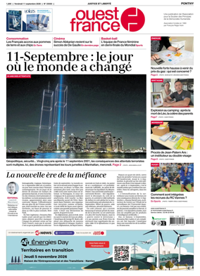 Cover of Ouest France (Pontivy)