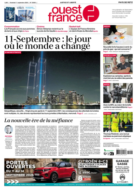 Cover of Ouest France (Pornic / Pays de Retz)