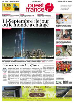 Cover of Ouest France (Redon / Pays de Vilaine)