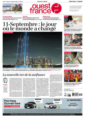 Cover of Ouest France (Saint-Malo)