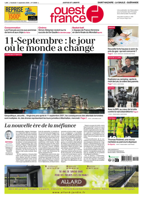 Cover of Ouest France (Saint-Nazaire La Baule Guerande)
