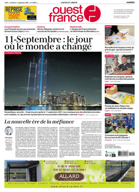 Cover of Ouest France (Vannes)