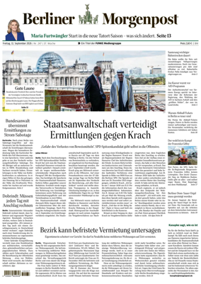 Cover of Berliner Morgenpost