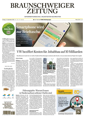 Cover of Braunschweiger Zeitung (Helmstedter Nachrichten)