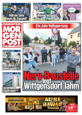 Cover of Chemnitzer Morgenpost
