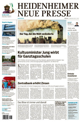 Cover of Heidenheimer Neue Presse