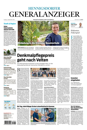 Cover of Hennigsdorfer Generalanzeiger
