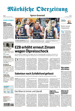 Cover of Markische Oderzeitung Erkner
