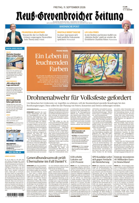 Cover of Neuss-Grevenbroicher Zeitung Neuss
