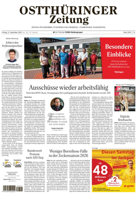 Cover of Ostthuringer Zeitung (Saale-Holzland-Kreis)
