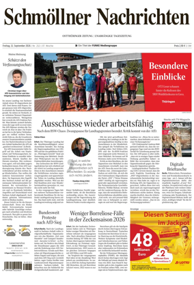 Cover of Ostthuringer Zeitung (Schmolln)
