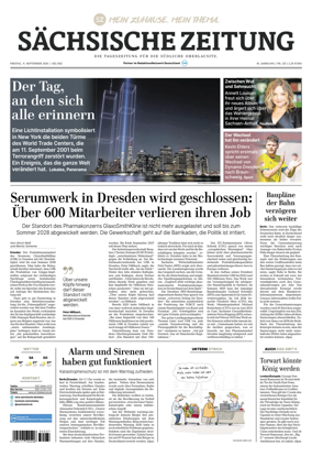 Cover of Sachsische Zeitung (Lobau-Zittau)