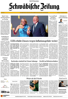Cover of Schwabische Zeitung (Tettnang)
