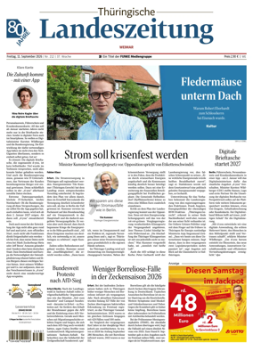 Cover of Thuringische Landeszeitung (Weimar)