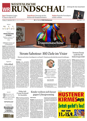 Cover of Westfalische Rundschau (Arnsberg)