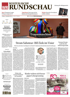 Cover of Westfalische Rundschau (Bad Berleburg Wittgenstein)