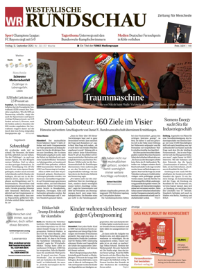 Cover of Westfalische Rundschau (Meschede)