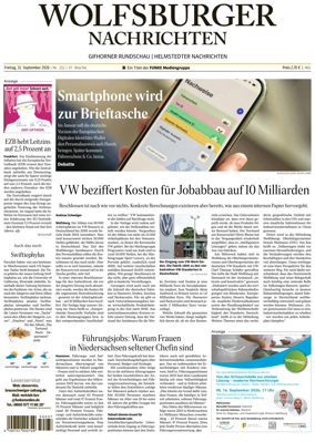 Cover of Wolfsburger Nachrichten (Wolfsburg-Gifhorn)