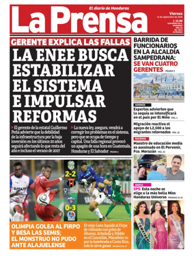 Cover of Diario La Prensa