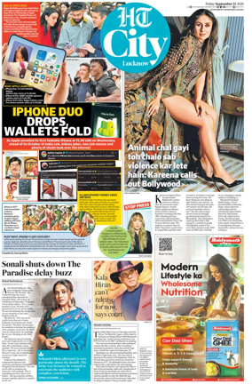 Cover of Hindustan Times (Lucknow) - Live