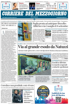 Cover of Corriere del Mezzogiorno (Puglia)