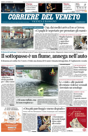Cover of Corriere del Veneto (Vicenza e Bassano)