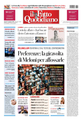 Cover of Il Fatto Quotidiano