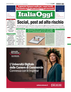 Cover of ItaliaOggi