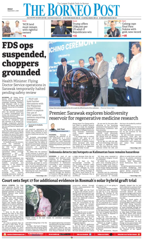 Cover of The Borneo Post (Sarawak)
