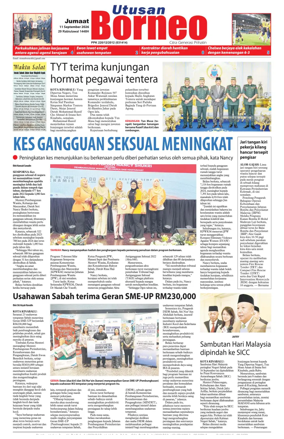 Cover of Utusan Borneo (Sabah)