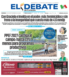 Cover of El Debate de Culiacan