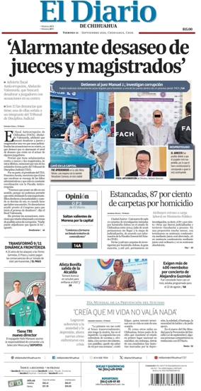 Cover of El Diario de Chihuahua
