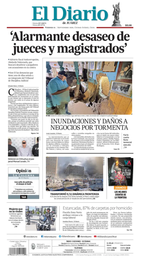 Cover of El Diario de Juarez