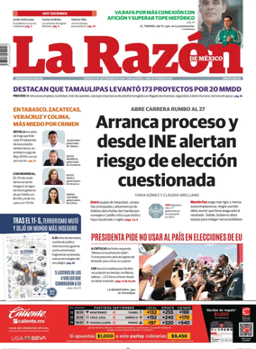 Cover of La Razon de Mexico