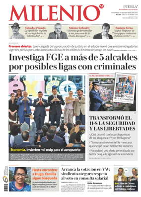 Cover of Milenio Puebla