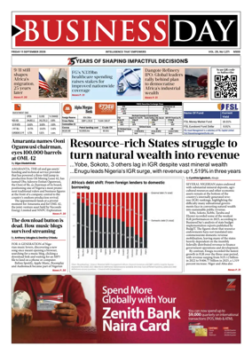 Cover of Business Day (Nigeria)